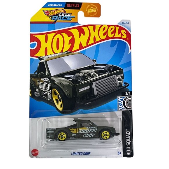 Hot Wheels Limited Grip 2024 Rod Squad 3/5 Green Car Diecast 1:64 NOC - Picture 1 of 7
